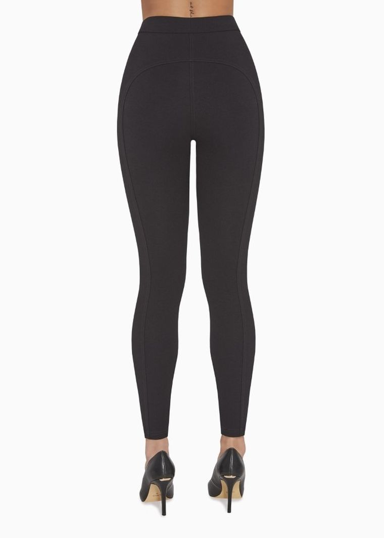 Legginsy damskie, czarne, Amparo, Bas Bleu