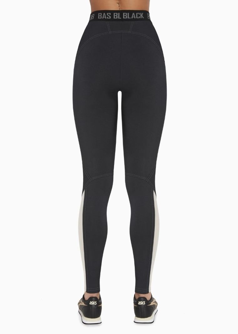 Legginsy damskie, czarne, Hyper, Bas Bleu