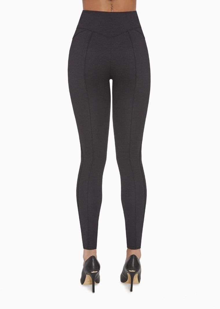 Legginsy damskie, czarne, Maya, Bas Bleu