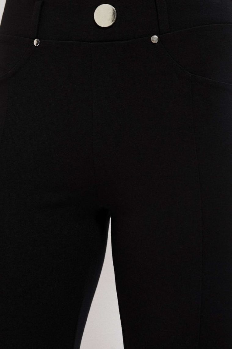 Legginsy damskie, czarne, Moodo