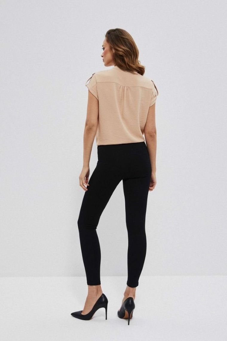 Legginsy damskie, czarne, Moodo