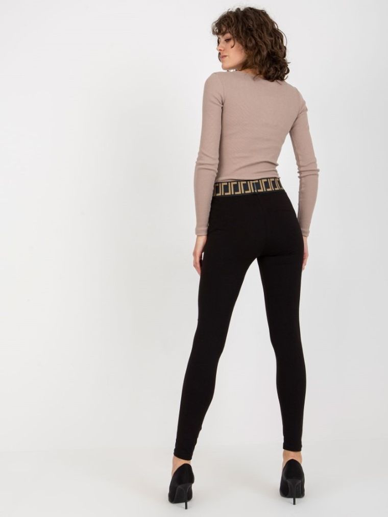 Legginsy damskie, czarne, Relevance