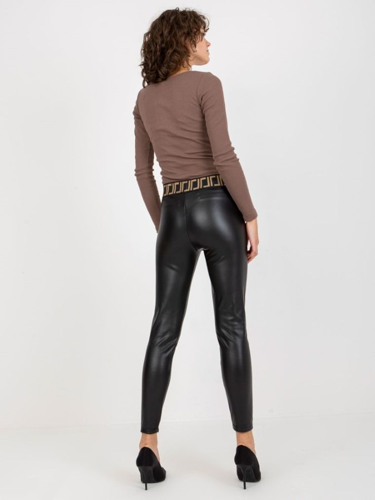 Legginsy damskie, czarne, Relevance