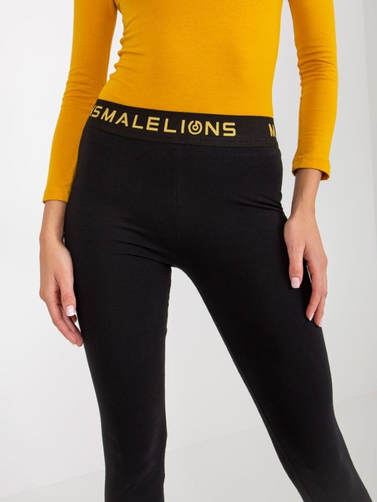 Legginsy damskie, czarne, Relevance