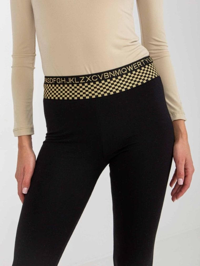 Legginsy damskie, czarne, Relevance