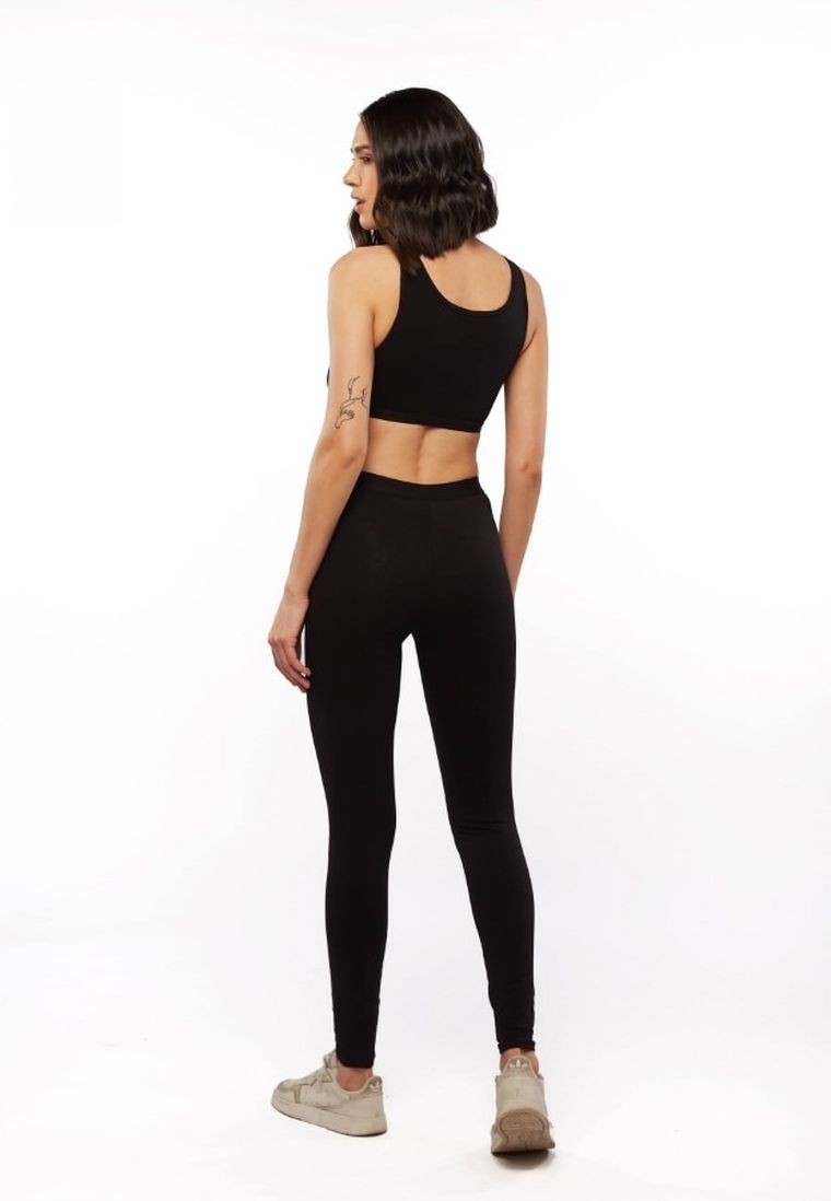 Legginsy damskie, czarne, Uniconf