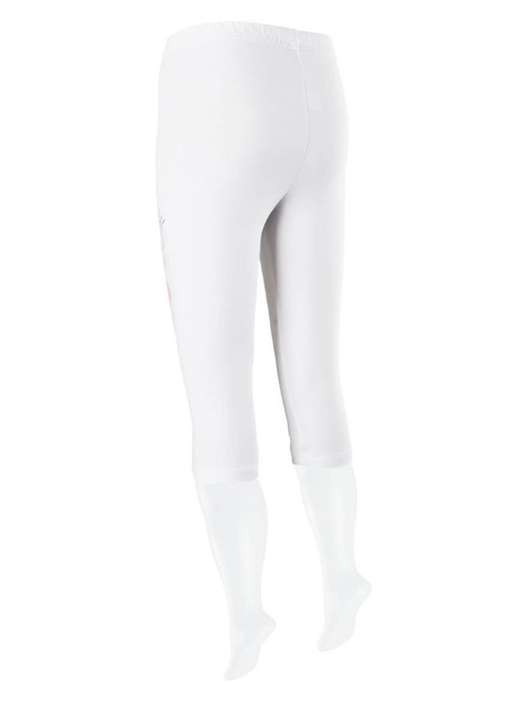 Legginsy dziewczęce 3/4, białe, Tup Tup