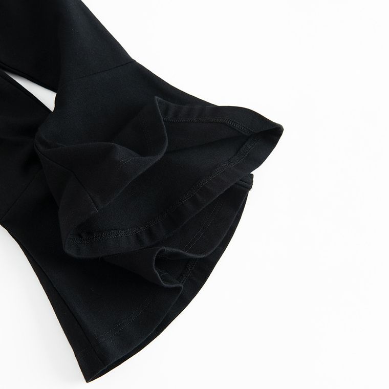 Legginsy dziewczęce, dzwony, czarne, Nicol