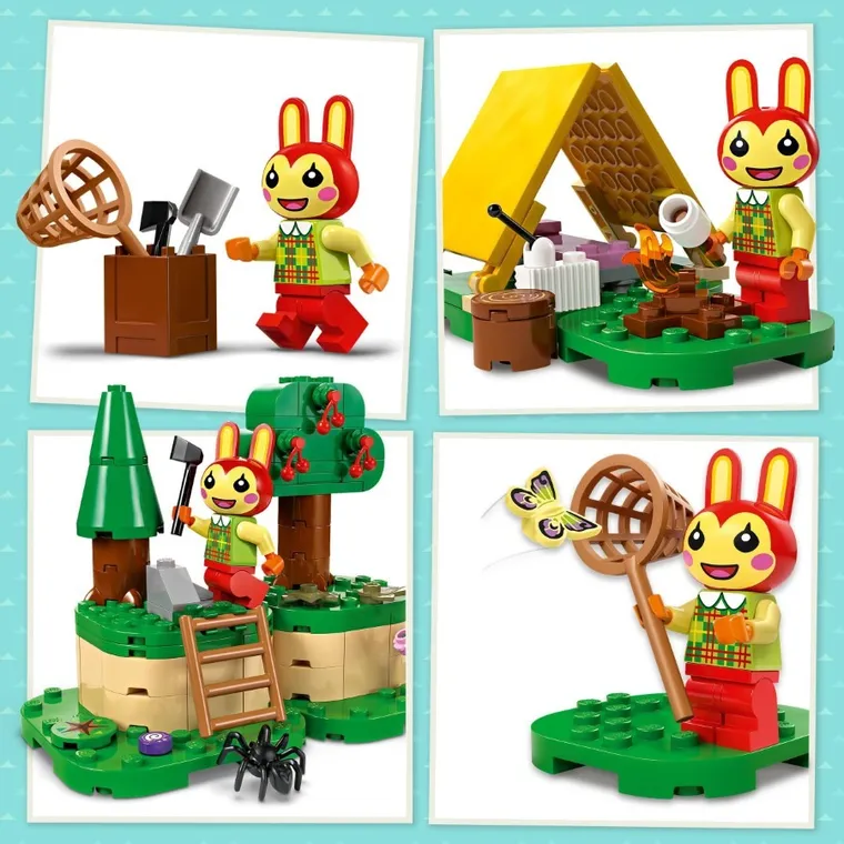 LEGO Animal Crossing, Zabawy na świeżym powietrzu Bunnie, 77047