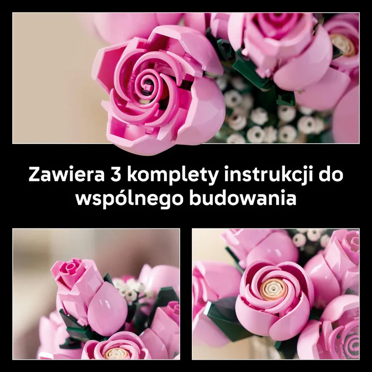 LEGO Botanicals, Bukiet różowych róż, 10374