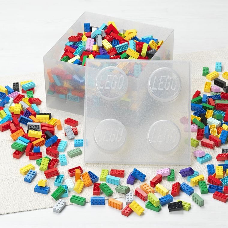LEGO, Brick 4, pojemnik klocek, transparentny