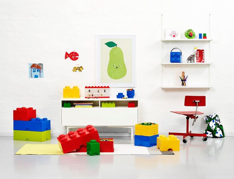 LEGO, Brick 8, pojemnik klocek, błękitny