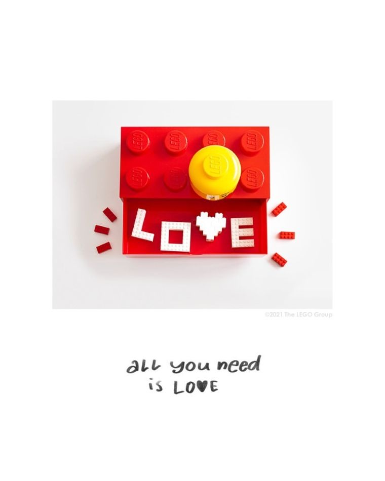LEGO, Brick 8, pojemnik klocek z szufladą, czerwona