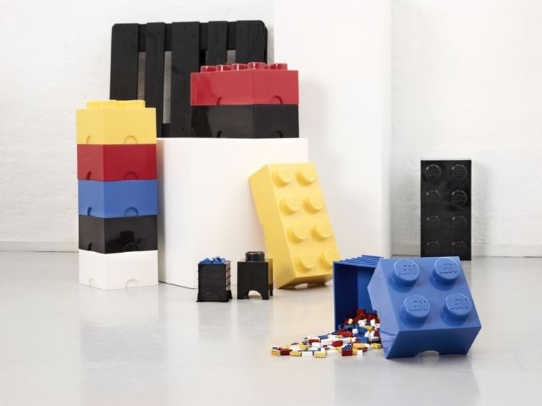 LEGO, Brick 8, pojemnik klocek, żółty