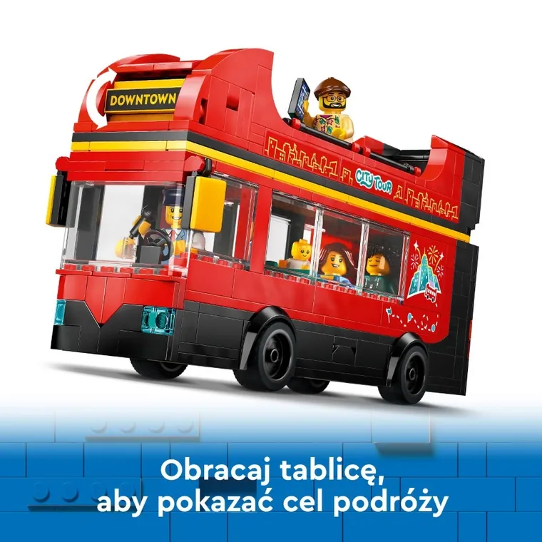 LEGO City, Czerwony, piętrowy autokar, 60407