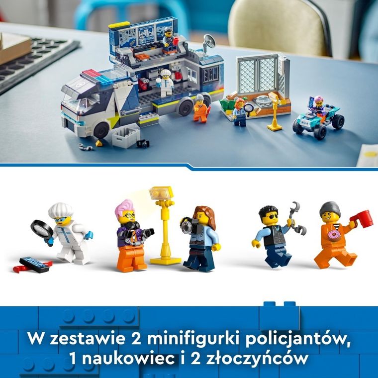 LEGO City, Policyjna ciężarówka z laboratorium kryminalnym, 60418