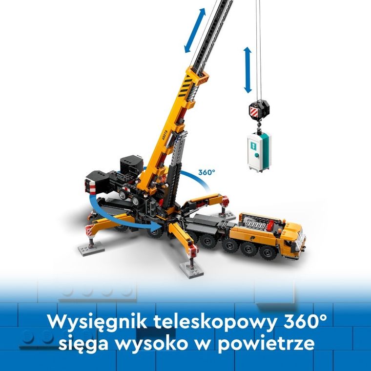 LEGO City, Żółty ruchomy żuraw, 60409
