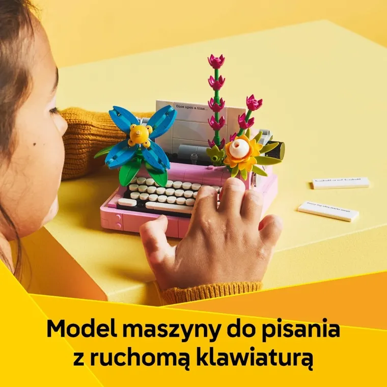 LEGO Creator 3 w 1, Maszyna do pisania z kwiatami, 31169