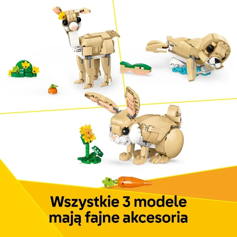 LEGO Creator 3 w 1, Uroczy króliczek, 31162