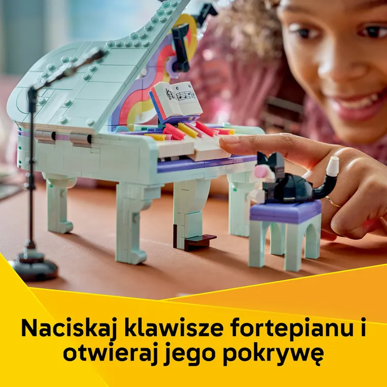 LEGO Creator, Dekoracyjny fortepian z kotem, 31392