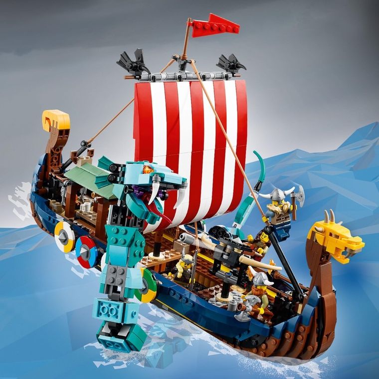 LEGO Creator, Statek wikingów i wąż z Midgardu, 31132