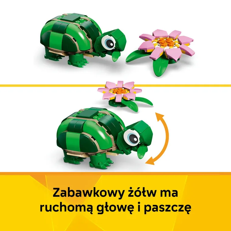 LEGO Creator, Żółw i kwiat lilii wodnej, 31377