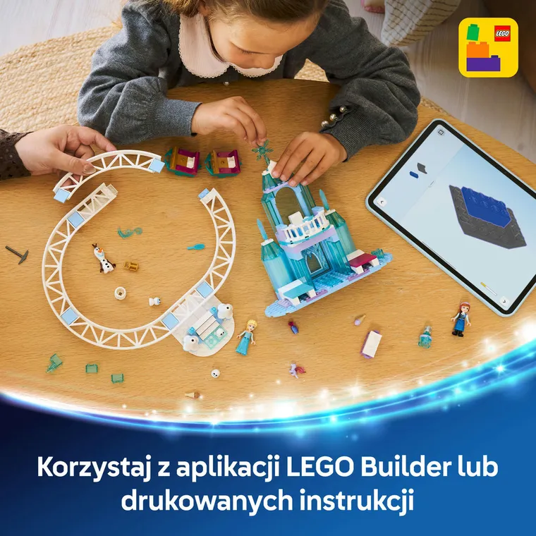 LEGO Disney Princess, Lodowy zamek Elzy i śnieżna przejażdżka, 43281