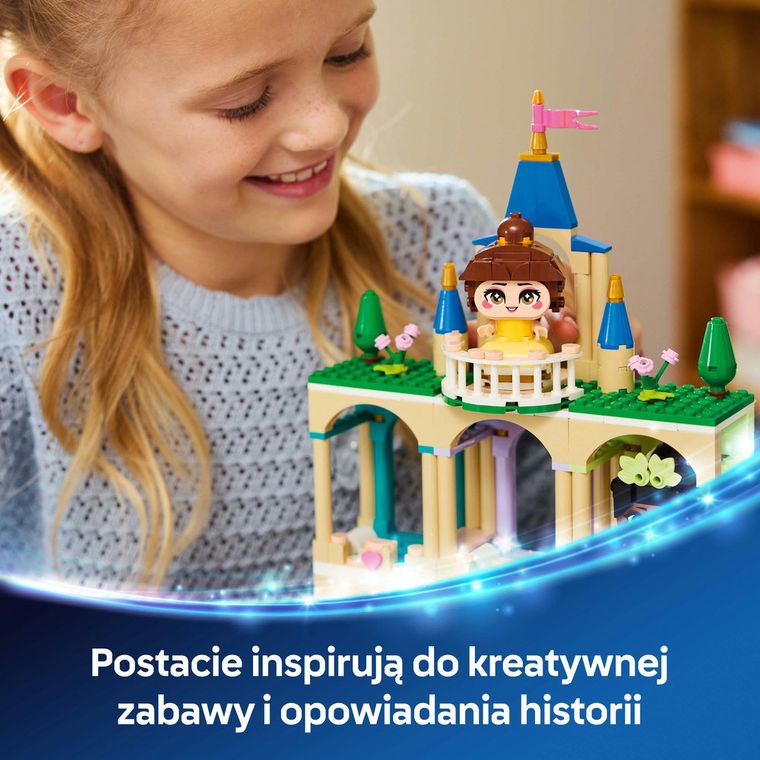 LEGO Disney Princess, Mała Bella i Tiana z zamkiem, 43291