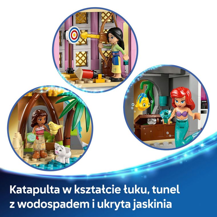 LEGO Disney Princess, Zamek księżniczek i królewskie zwierzaki, 43267