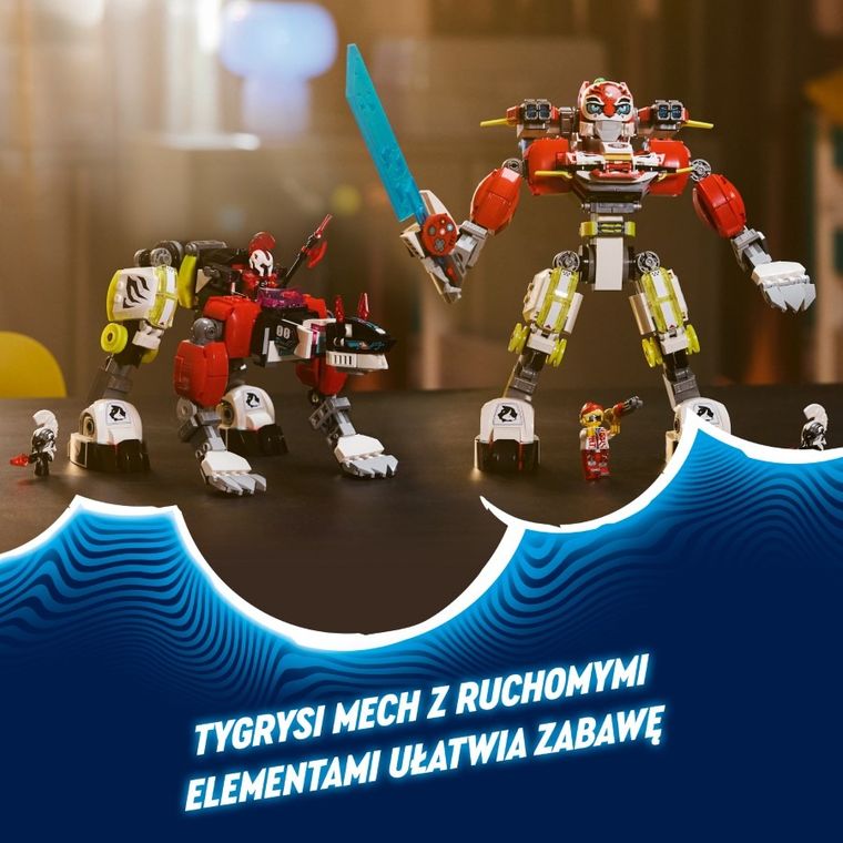 LEGO DREAMZzz, Tygrysi mech Coopera i hot rod Zero, 71497