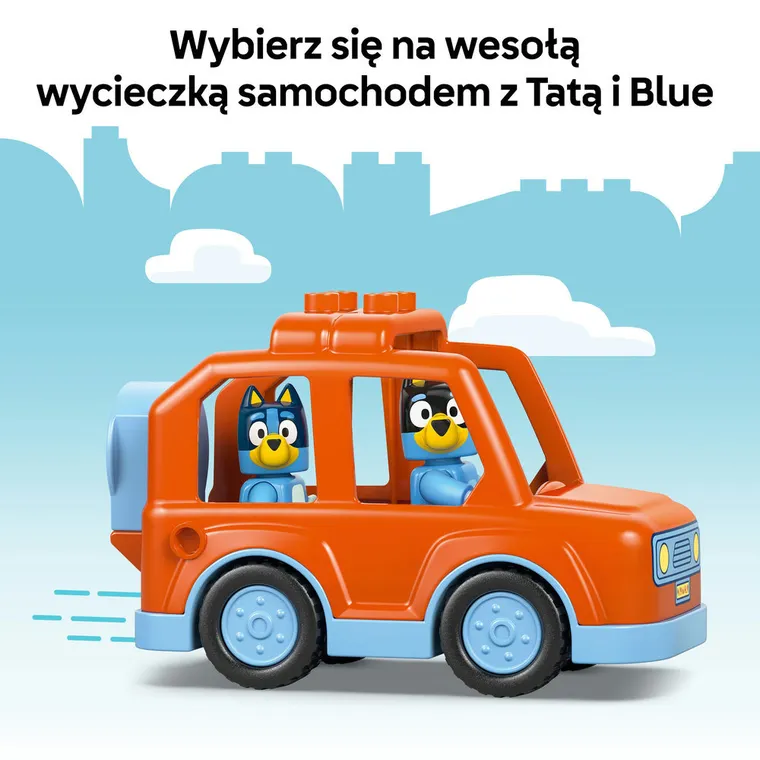 LEGO DUPLO Bluey, Wyprawa po lody z Blue, 10458