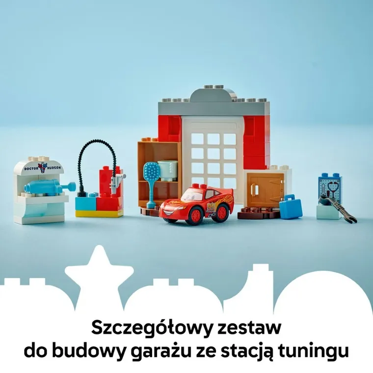 LEGO DUPLO Disney, Wizyta McQueena w warsztacie Wójta, 10456