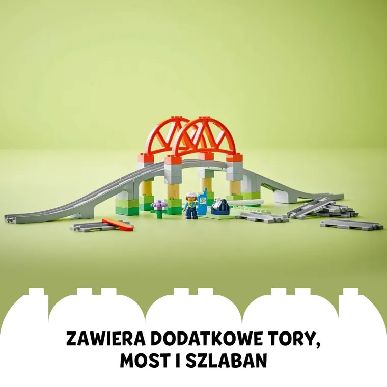 LEGO DUPLO, Most i tory kolejowe - zestaw rozszerzający, 10426