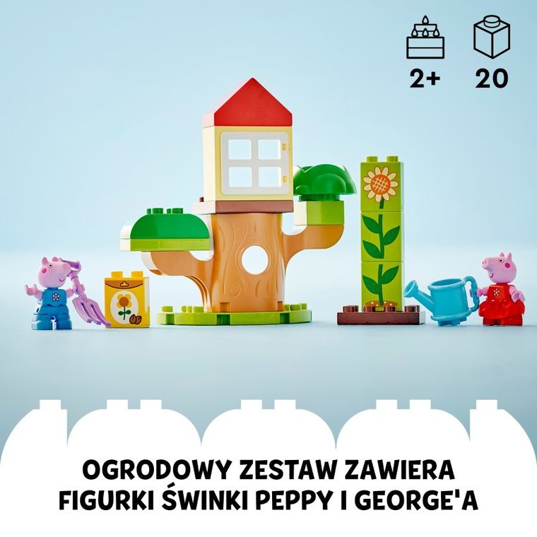 LEGO DUPLO, Ogród i domek na drzewie Peppy, 10431