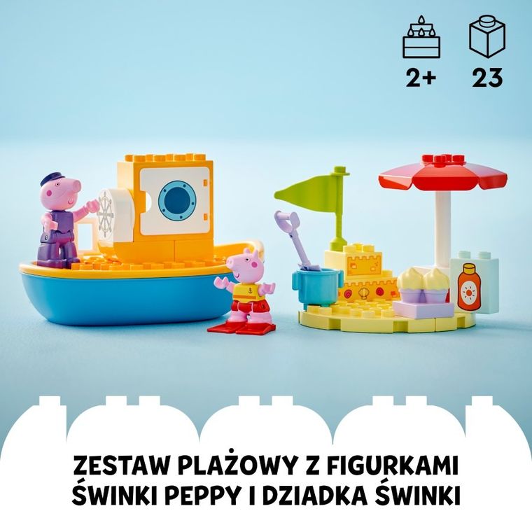 LEGO DUPLO, Peppa i rejs łodzią, 10432