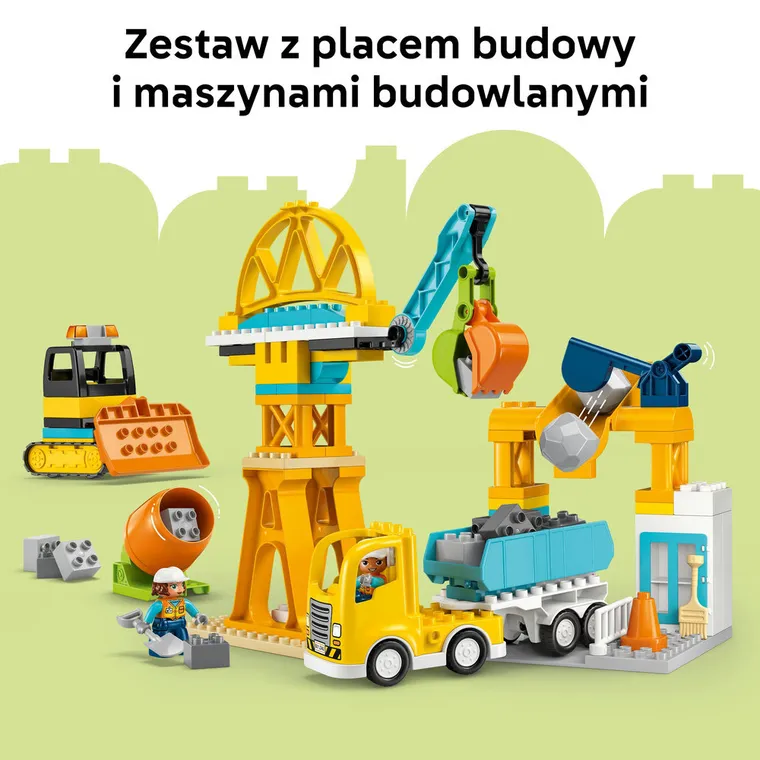 LEGO DUPLO, Plac budowy z pojazdami 3 w 1, 10476