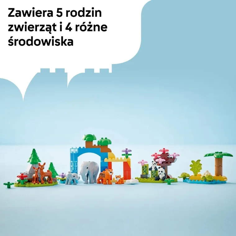 LEGO DUPLO, Rodziny dzikich zwierząt 3 w 1, 10446