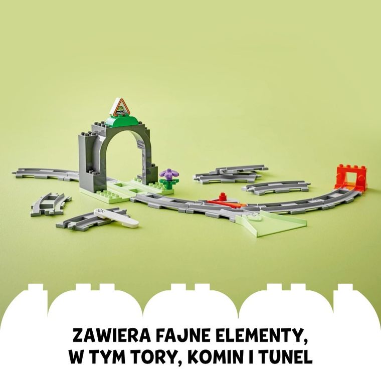 LEGO DUPLO, Tunel i tory kolejowe - zestaw rozszerzający, 10425