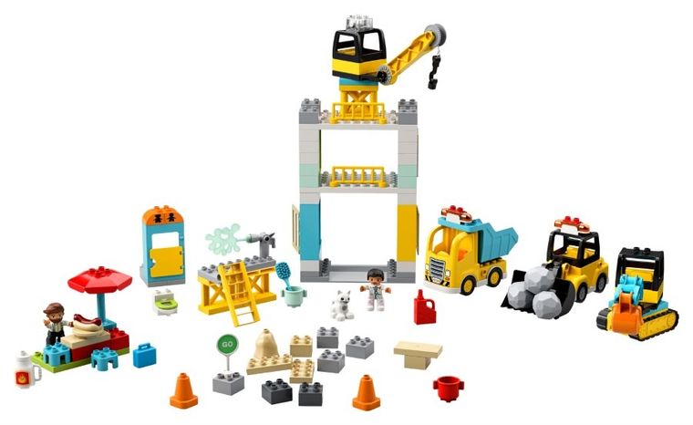 LEGO DUPLO, Żuraw wieżowy i budowa, 10933