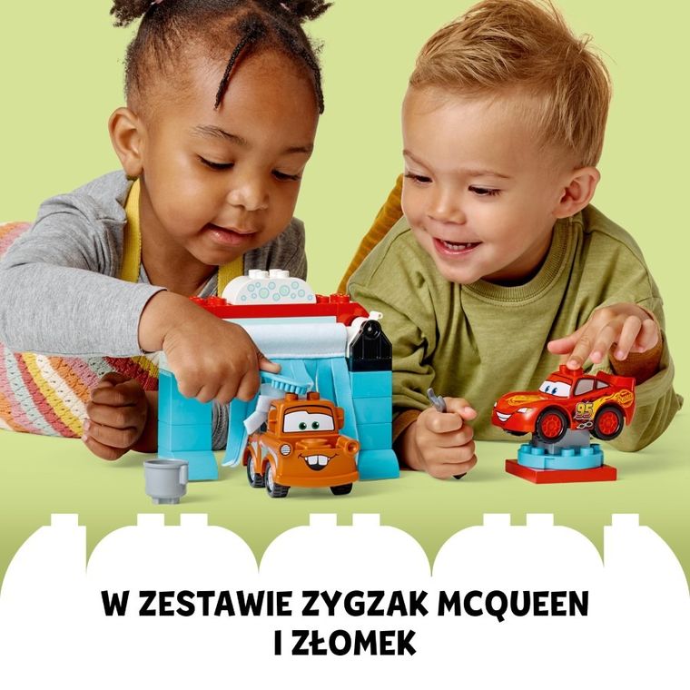 LEGO DUPLO, Zygzak McQueen i Złomek - myjnia, 10996