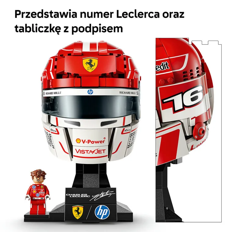 LEGO Editions, Kask Charles Leclerc Scuderia Ferrari HP, 43014
