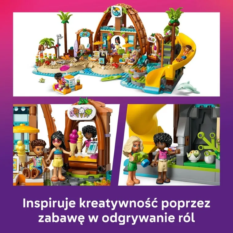 LEGO Friends, Rodzinne wakacje na plaży, 42673