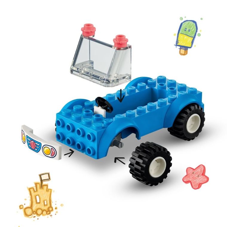 LEGO Friends, Zabawa z łazikiem plażowym, 41725