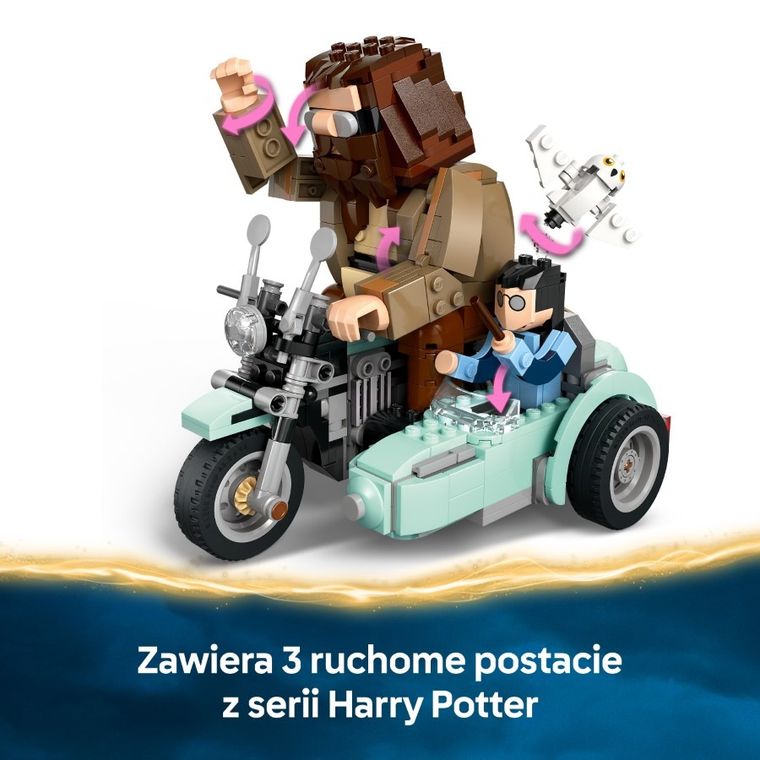 LEGO Harry Potter, Przejażdżka motocyklowa Hagrida i Harry’ego, 76443