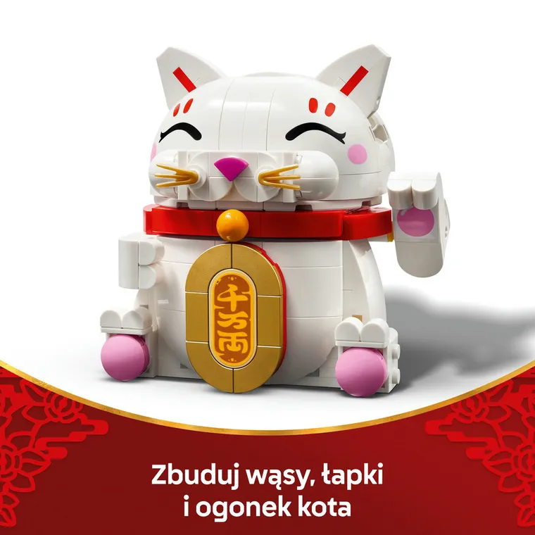 LEGO Iconic, Japoński kot szczęścia, 40813
