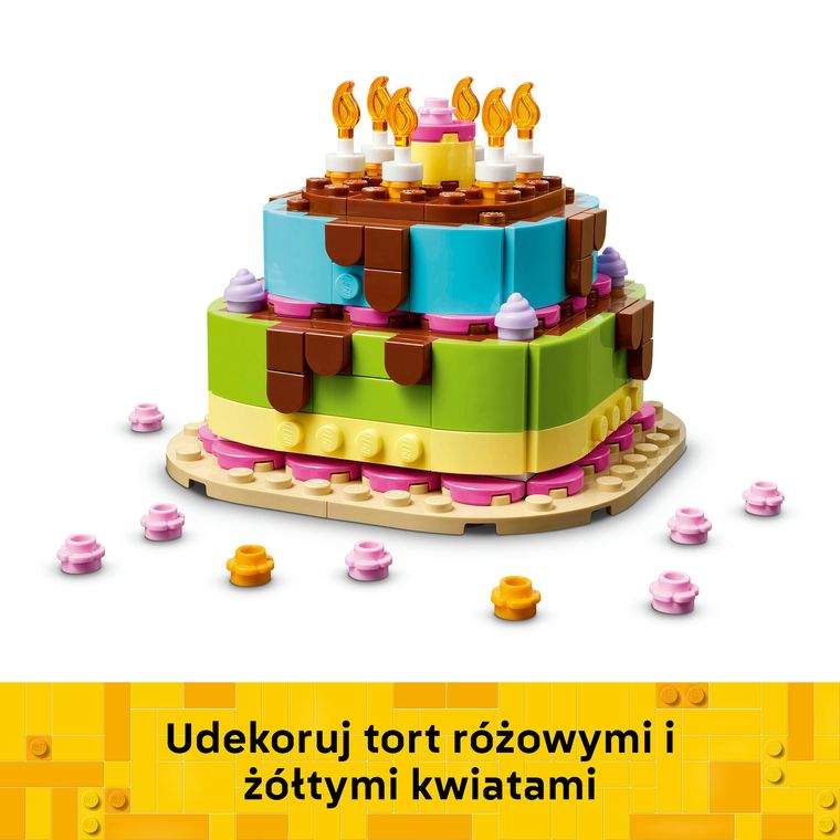 LEGO Iconic, Tort na przyjęcie urodzinowe, 40815