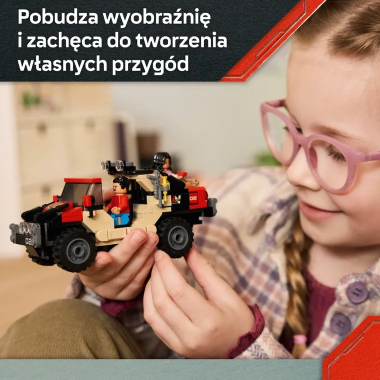 LEGO Jurassic World, Ucieczka terenówką przed raptorem, 76972
