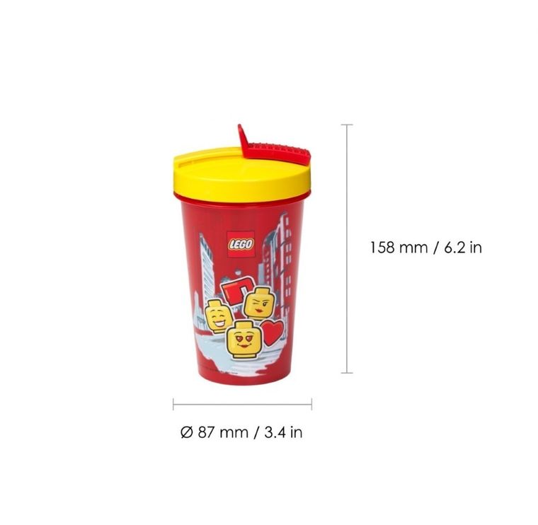 LEGO, Kubek ze słomką - Girl