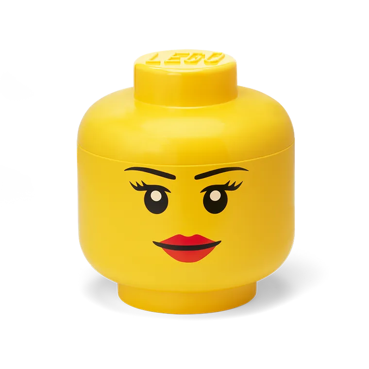 LEGO, mała głowa, pojemnik do przechowywania, girl, rozmiar S, 2l