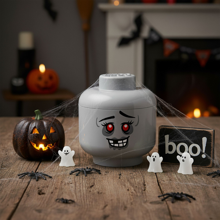 LEGO, mała głowa, zombie, pojemnik do przechowywania, rozmiar S, 2l